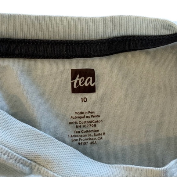 Tea Collection Long Sleeve Graphic Tee Size 10 - Picture 3 of 3